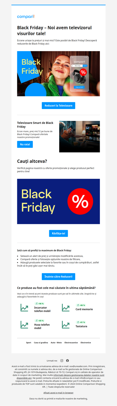 Experiențe pe Ecran Mare de Black Friday