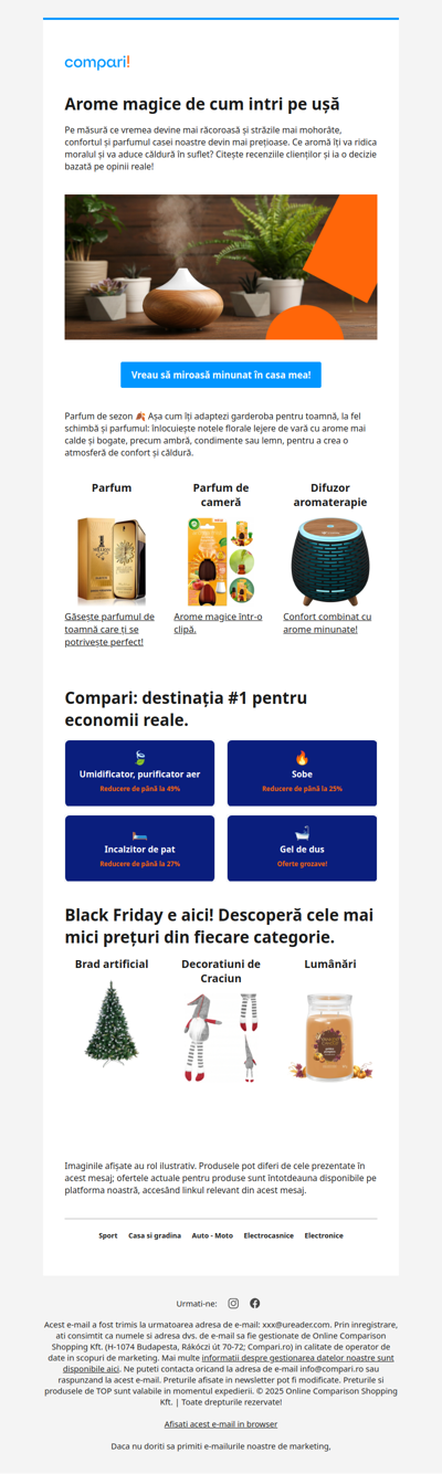 Parfumuri pentru tine, arome pentru casa ta!  🍂