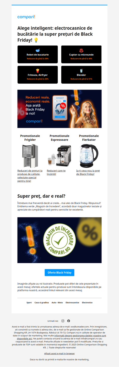 Numărătoarea inversă pentru Black Friday a început! Bucătăria ta e pregătită? 🖤