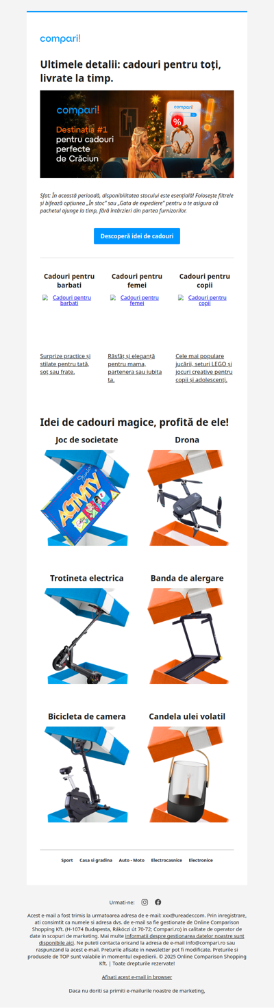 🎄 Nu e prea târziu! Sfaturi pentru a te asigura că totul ajunge sub brad.