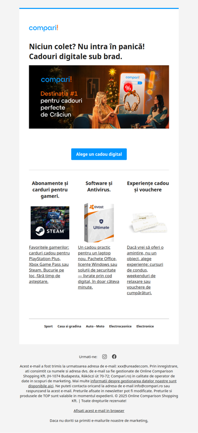 📩 Un cadou care ajunge garantat în mai puțin de 1 minut!