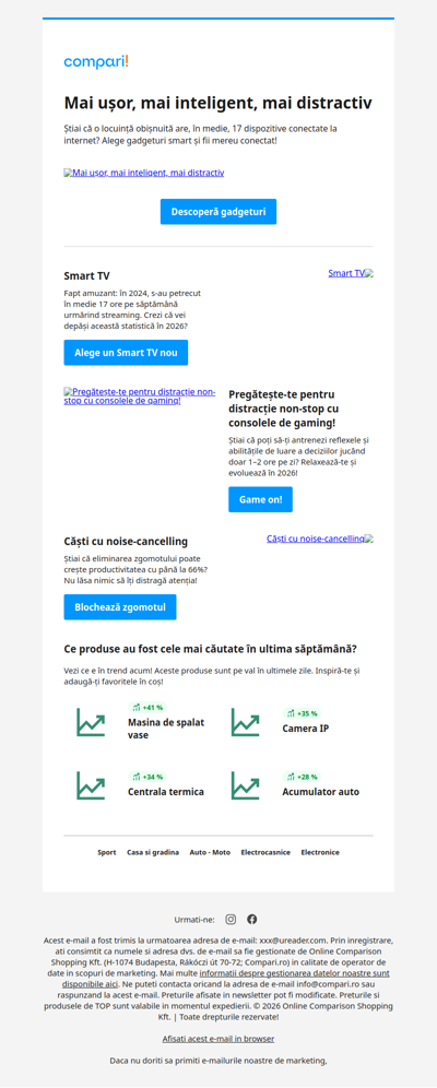 2026 e aici! Transformă-ți întregul an cu gadgeturi care ți se potrivesc perfect!