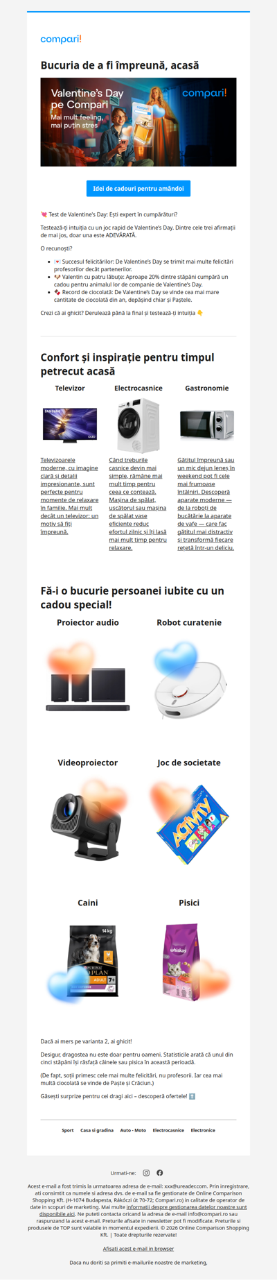 Valentine's Day: Un cadou, bucurie dublă 🏠❤️