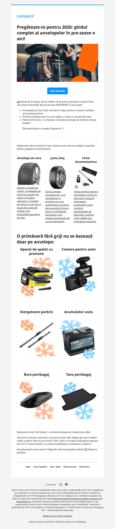 Economisește în pre-sezon! 🚗💸