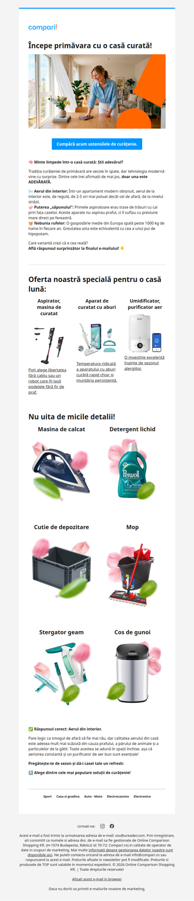 🧹 „Dust bunnies” vs. Tu: Cine câștigă bătălia de primăvară?