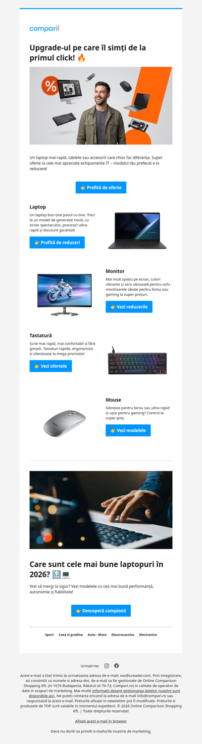 Nimic nu bate mirosul de tech nou ⚡