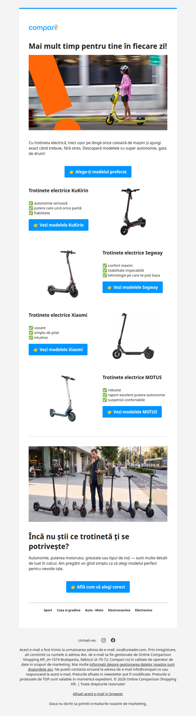 Shortcut-ul tău prin oraș 🛴