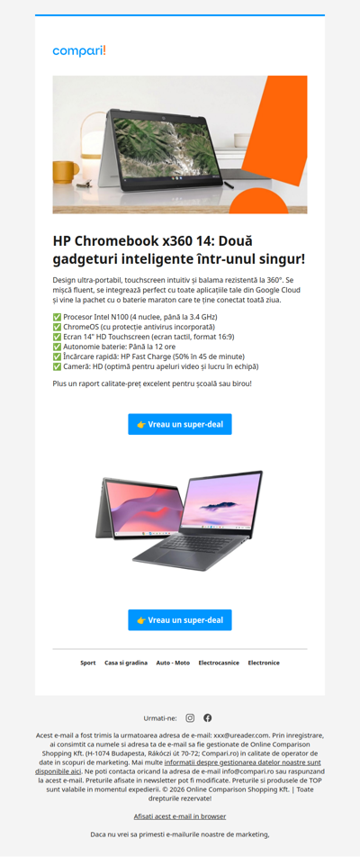 Două gadgeturi la preț de unul!⚡