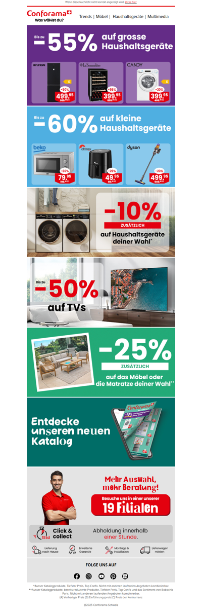 ⚡️ Bis zu -60 % auf Haushaltsgeräte