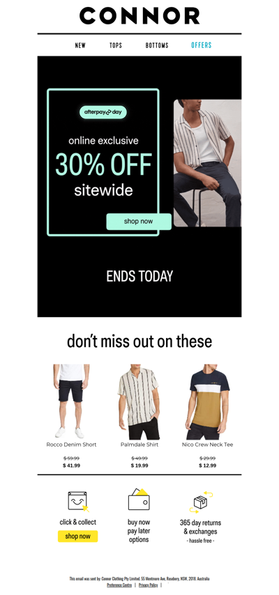 Ends Today | 30% Off Afterpay Day