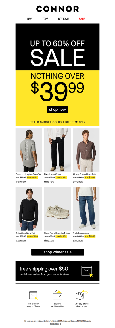 Everything in this email is at least 50% Off