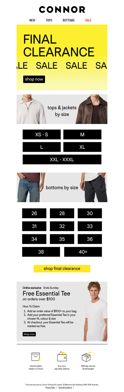 Don’t Miss Your Size On Sale!