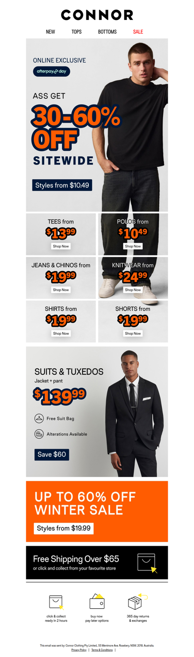 30-60% Off Sitewide Starts Now!