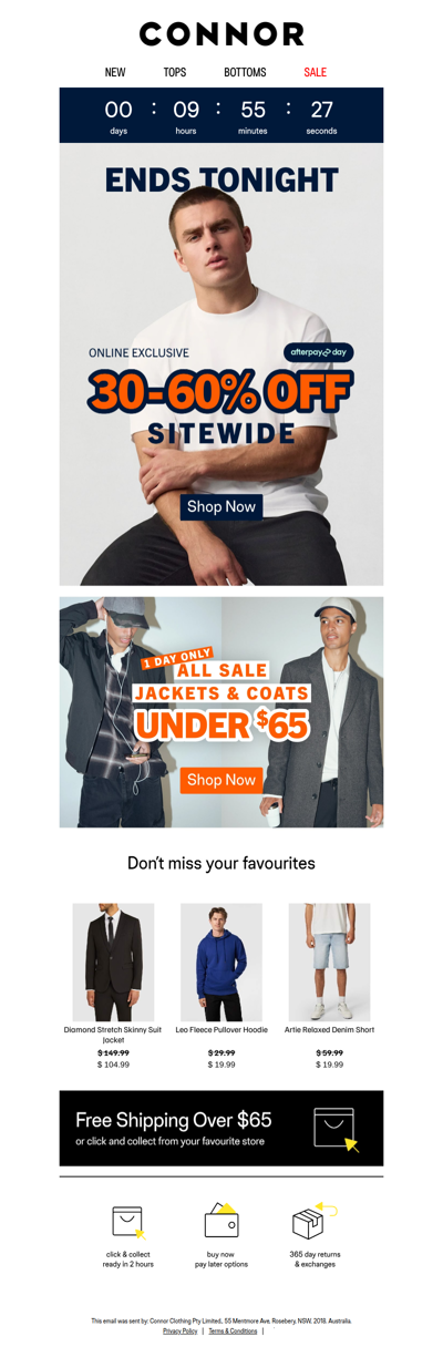 30-60% Off Sitewide Ends Tonight!