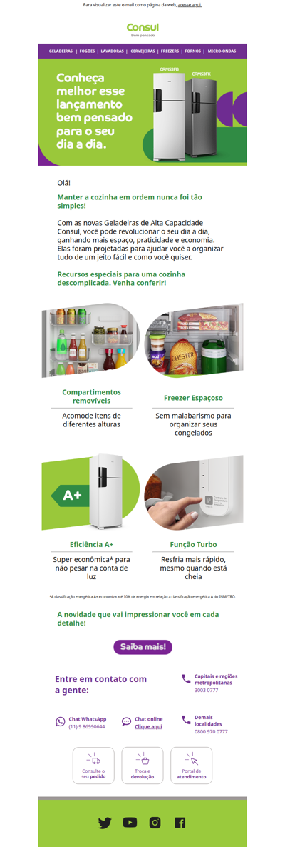 Mais espaço, menos consumo! Você precisa ver isso😍