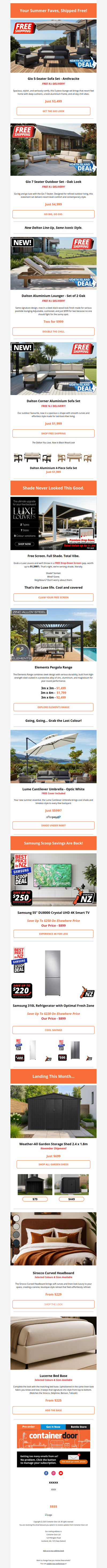 Stop Scrolling... FREE Shipping on New Outdoor Sets!