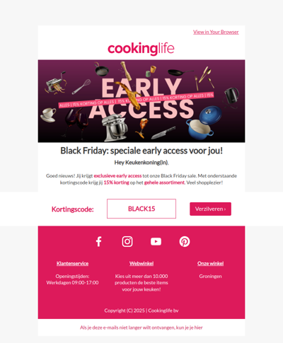 Jij mag als eerste shoppen, Black Friday is begonnen! 🎉