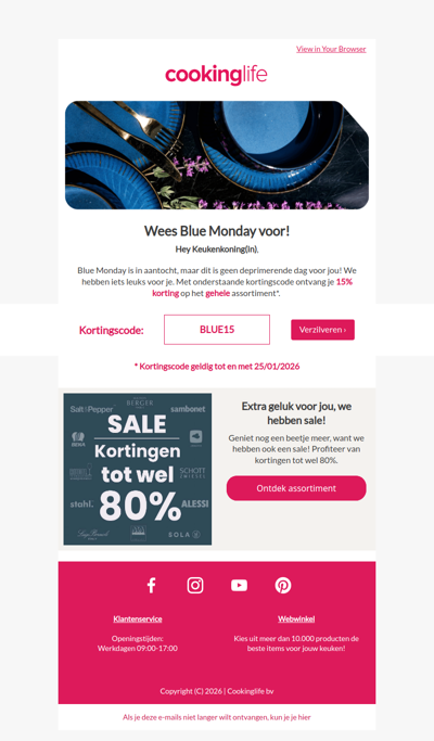 Speciaal voor jou: om Blue Monday een stuk leuker te maken 💙