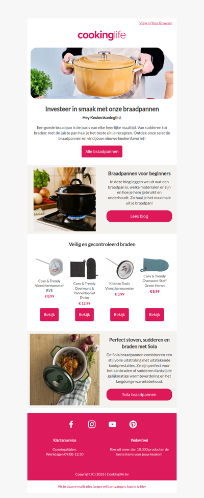 Braad, stoof en geniet! 🍲