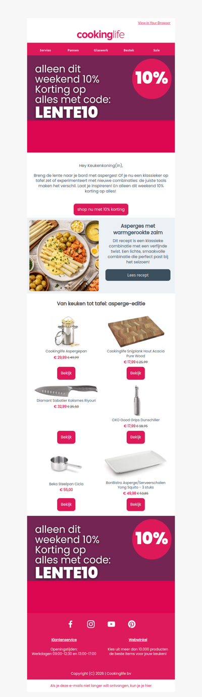 Mis het niet: 10% korting op alles dit weekend! 🎉