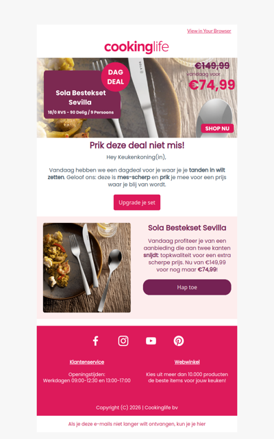 Deze dagdeal is om van te smullen 🍴