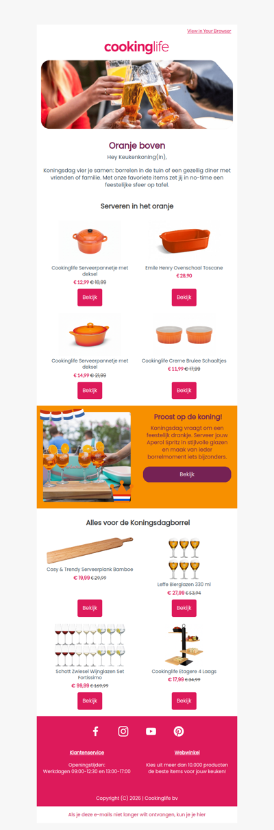 👑 Koningsdag begint aan tafel