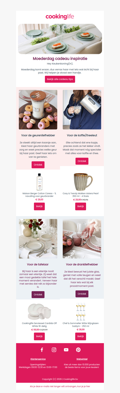 Vind het perfecte cadeau voor háár smaak 🎁