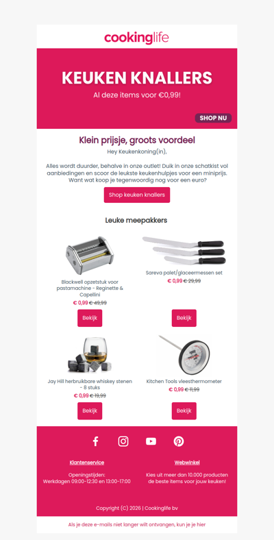 💥 Keuken knallers: de scherpste deals van dit moment!
