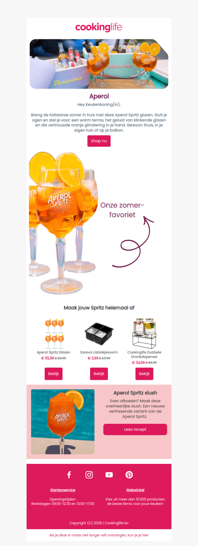 Jouw Aperol Spritz verdient het juiste glas 🍊