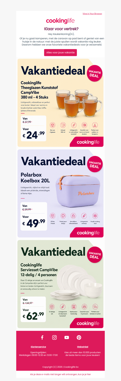 Vakantie in zicht? Pak je voordeel! 🏕️☀️
