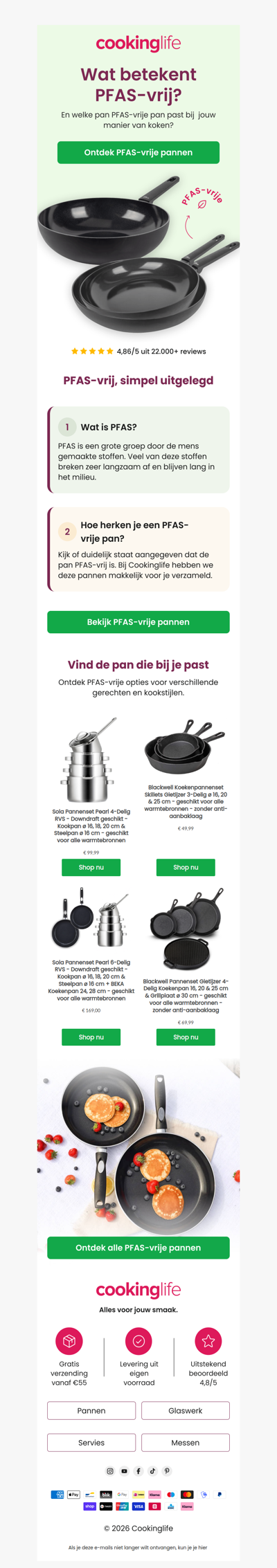 Een PFAS-vrije pan? Dit betekent het