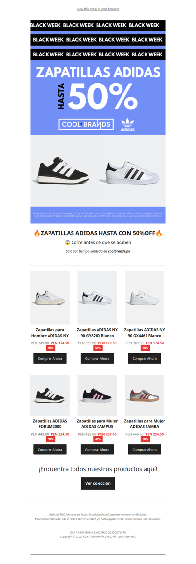 HASTA 50% OFF EN ADIDAS| BLACK WEEK COOLBRANDS⏰