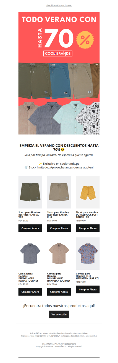 ☀️ VERANO CON HASTA 70% OFF| COOLBRANDS