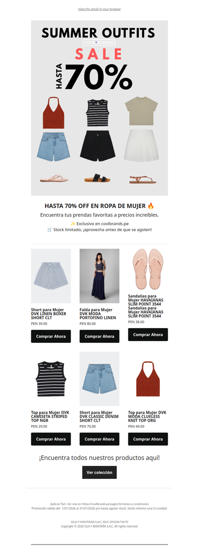 HASTA 70% OFF EN ROPA MUJER | COOLBRANDS ⏰