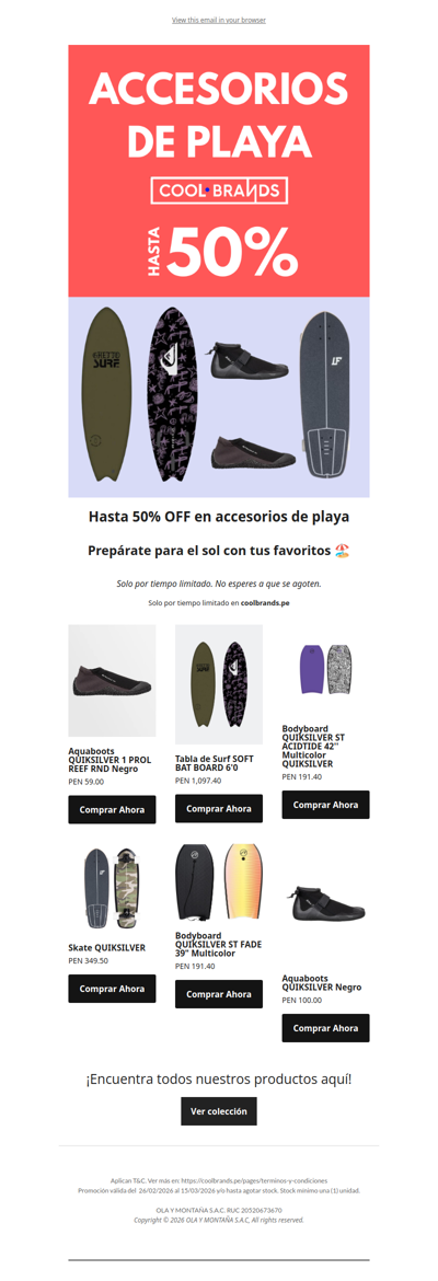 HASTA 50% OFF EN ACCESORIOS DE PLAYA🏖️ | COOLBRANDS⏰