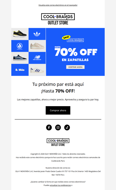 SALE en zapatillas: hasta 70% OFF 🚨