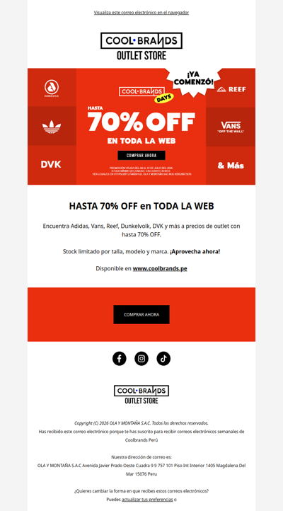 Hasta 70% OFF en Coolbrands
