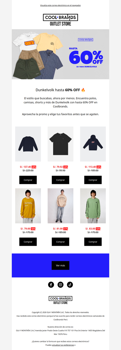 Dunkelvolk hasta 60% OFF 🔥