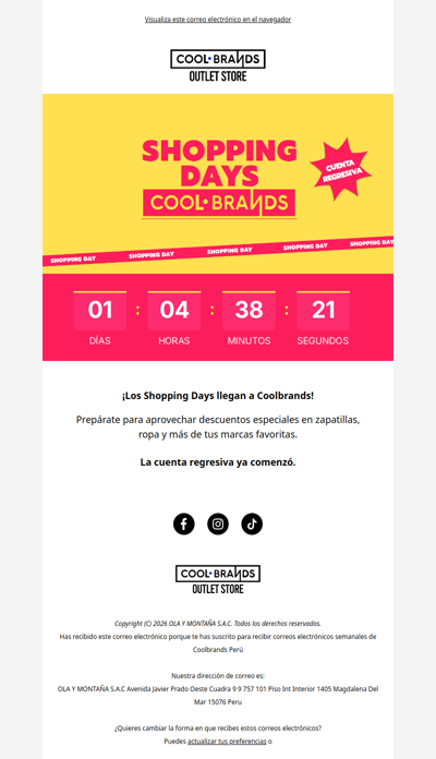 SHOPPING DAYS 🛍️ Lo mejor está por llegar