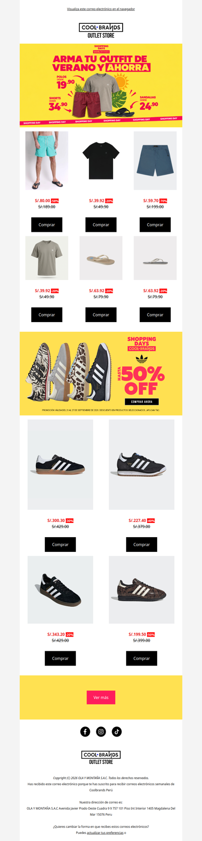 SHOPPING DAYS 🛍️ ¡Precios para aprovechar YA!