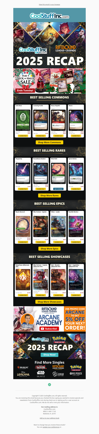 Riftbound 2025 Recap 🔮 Learn with Jim Davis + Deck the Halls Sale Part 4!