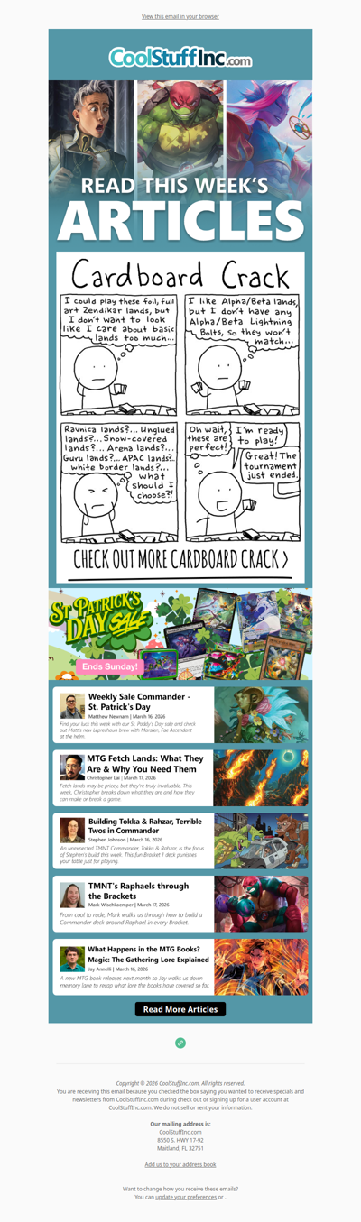 This Week’s Featured Articles +  🍀 St. Patrick's Day Sale! 🍀