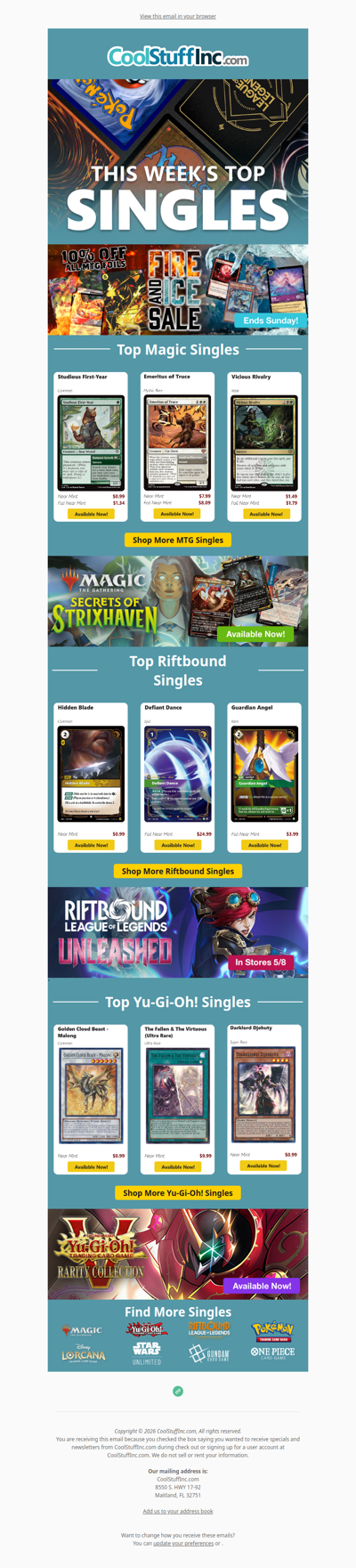 🧊 These Top MTG, Riftbound and Yu-Gi-Oh Cards are on Fire! 🔥