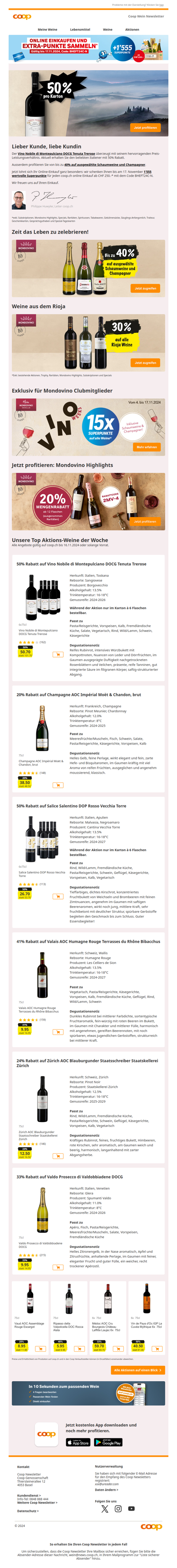 50% auf Vino Nobile Tenuta Trerose