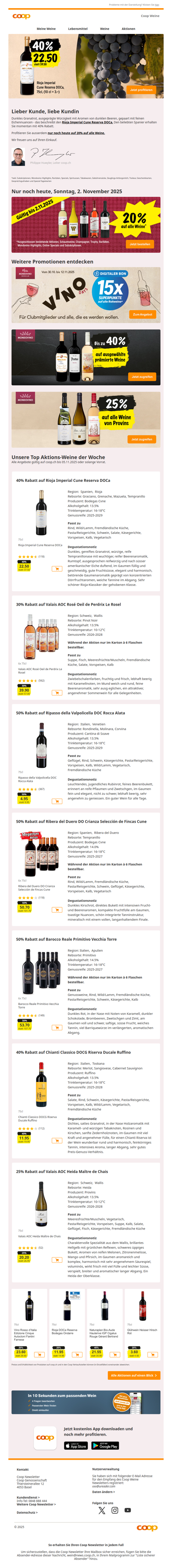 40% auf Rioja Cune Imperial Reserva