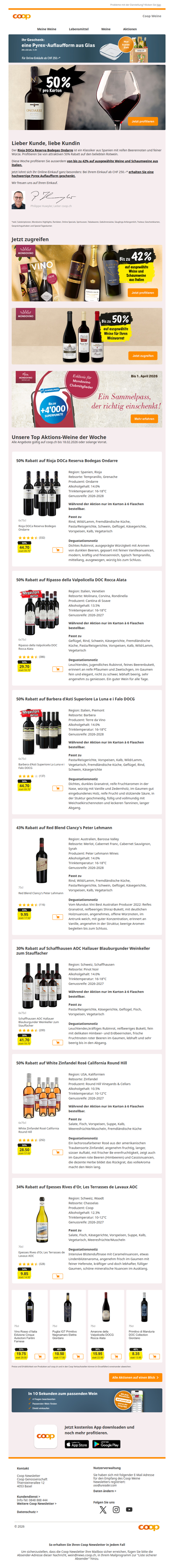 50% auf Rioja DOCa Reserva Bodegas Ondarre