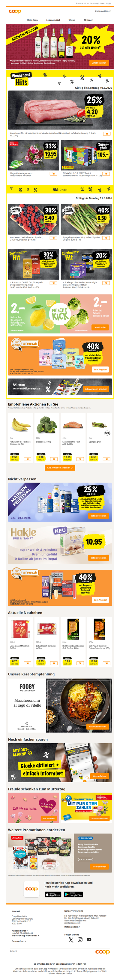 🍷 Nicht verpassen: 20% auf alle Weine