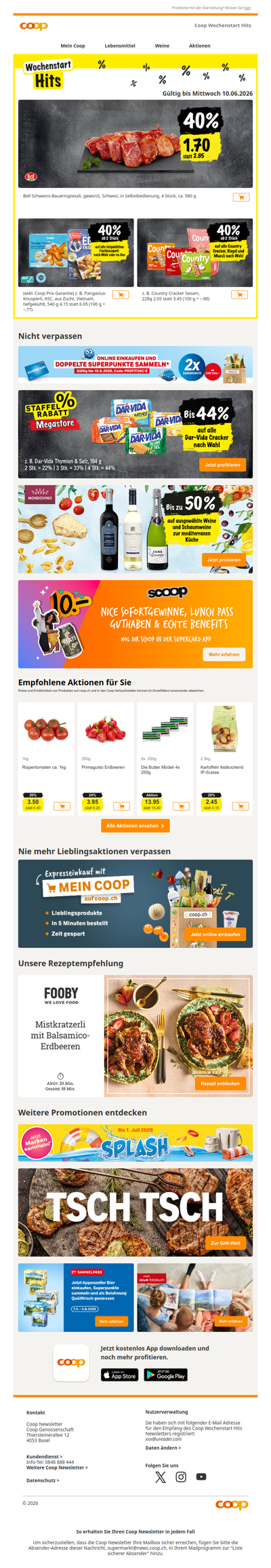 Neue Woche, starke 40%-Aktionen 🛒