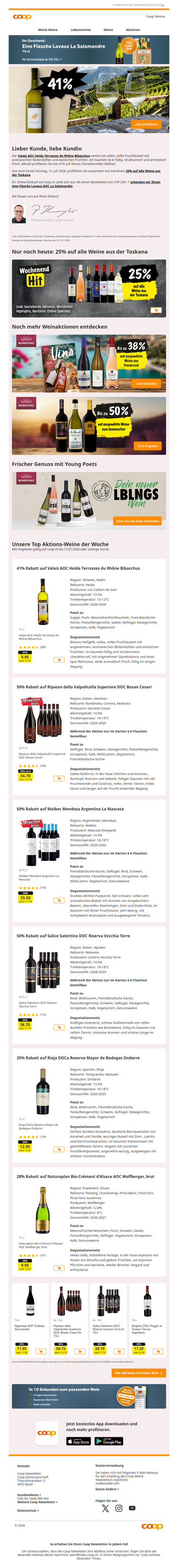 Nur noch heute: 25% auf alle Weine aus der Toskana