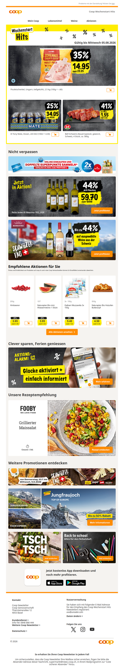 35% auf Coop Pouletschenkel, tiefgekühlt, 2.5kg